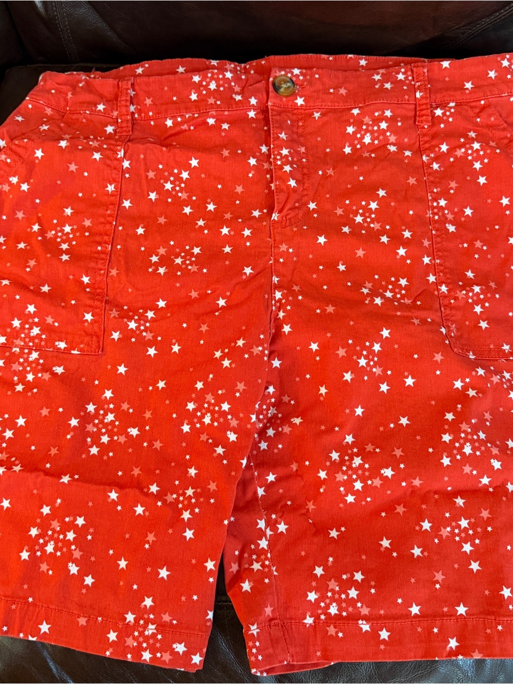 Style & Co. Red Star-Print Shorts